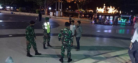 Tim Gabungan  Adakan Patroli Tempat Wisata, Warung Makanan di Siak